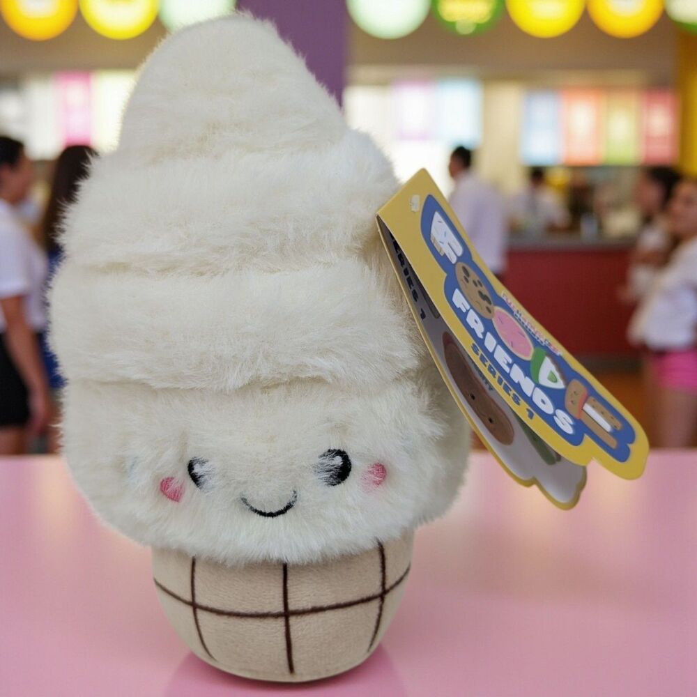 New 7" Swirls Ice Cream Cone Foodie Friends Series‎ 1 Plush - NWT
